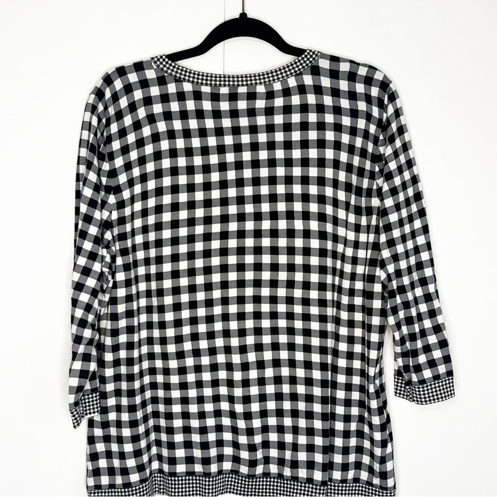 Talbots Gingham Cardigan Sweater Set - Picture 3 of 10